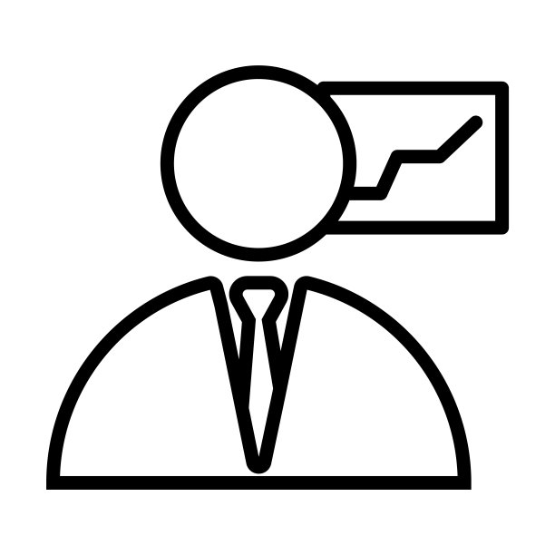 商人分析图标从商业和分析收集。细线性商人分析，商人分析轮廓图标孤立在白色背景上。线向量商人分析。图片下载