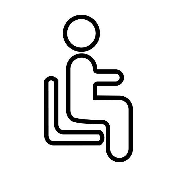 业务集合中的坐下图标。细线性坐，商务，办公室轮廓图标孤立在白色背景上。线矢量坐位符号，网络和移动符号。图片下载