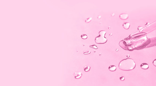 带液滴背景的液体凝胶或血清移液器图片下载