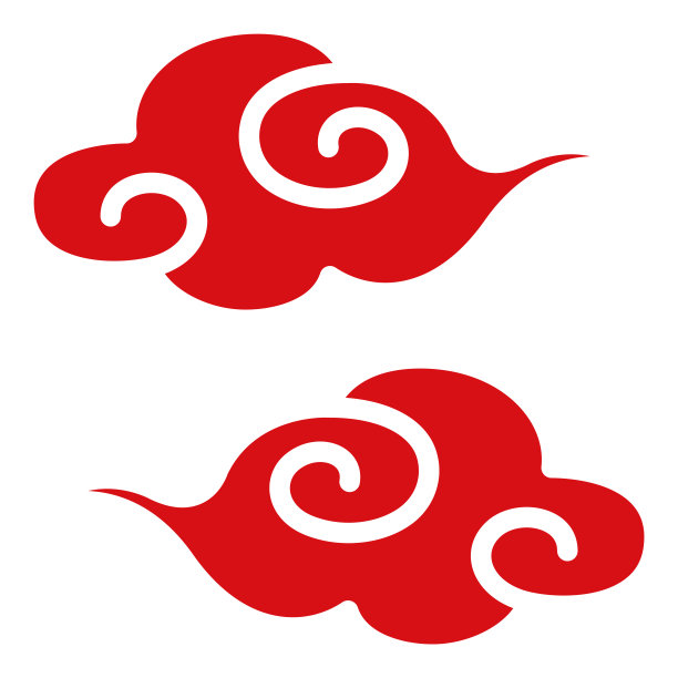 中式传统云纹插画。图片下载