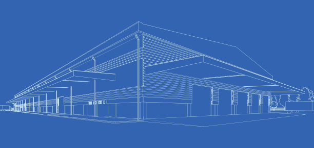 图纸中的建筑图纸图片下载