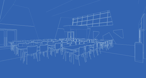 图纸中的建筑图纸图片下载