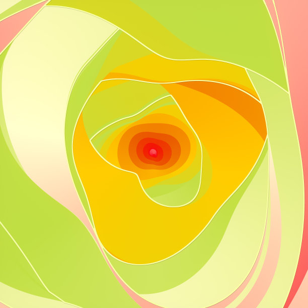 波浪形五彩隧道的抽象几何背景。三维渲染数字插图图片下载