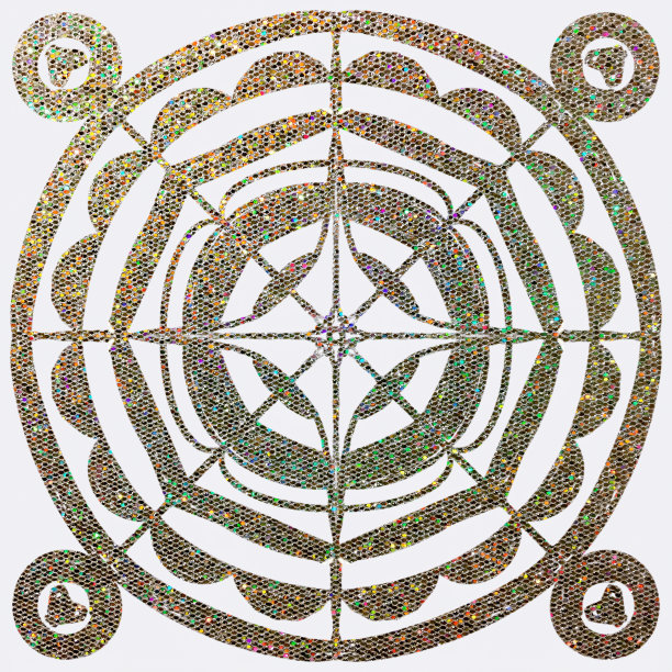 亮片瓷砖在正方形的白色背景图片下载