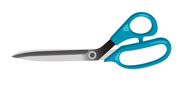 裁缝的剪刀孤立在白色背景上的网络插图。剪裁和缝纫。矢量图图片下载