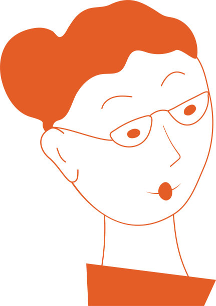 女性卡通人物插画设计元素图片下载