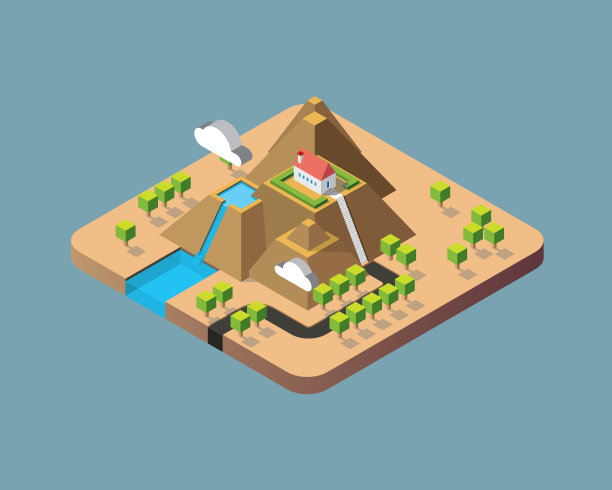 房子顶部的山景阴影图片下载