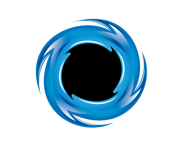 蓝色圆形火焰图片下载