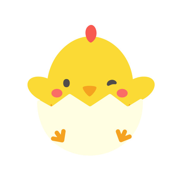卡通小鸡在复活节孵蛋。为孩子们装饰贺卡图片下载