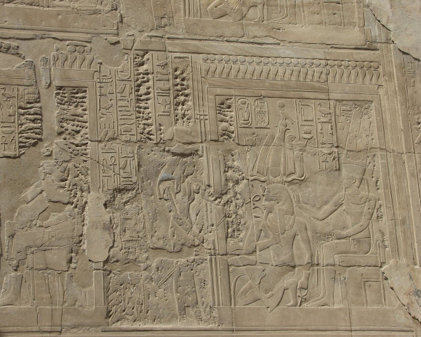 埃及卢克索神庙壁画图片下载