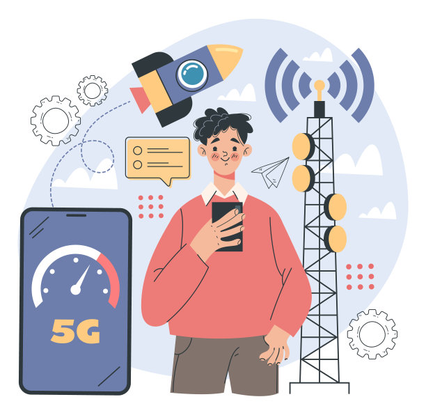 5G平面设计说明概念图片下载