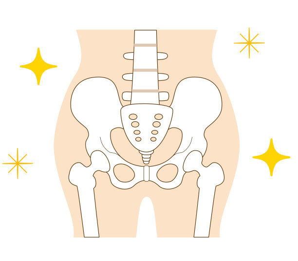 左右倾斜的骨盆和腰方肌图片下载
