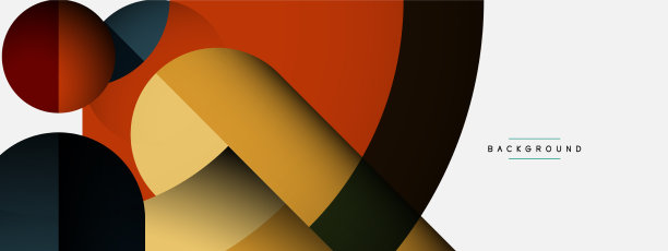 时尚的形状，颜色，最小的设计组成图片下载