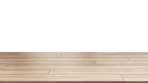 木制空桌子平台上的白色背景图片下载