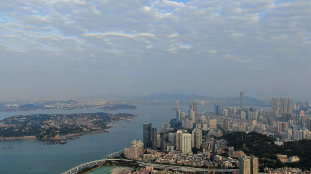 多云的城市景观图片下载