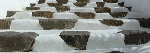 加那利群岛上典型的石阶图片下载