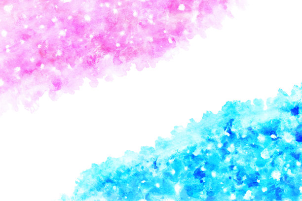 粉彩蓝色和紫色天空，自然水彩画背景，插图，抽象艺术图片下载