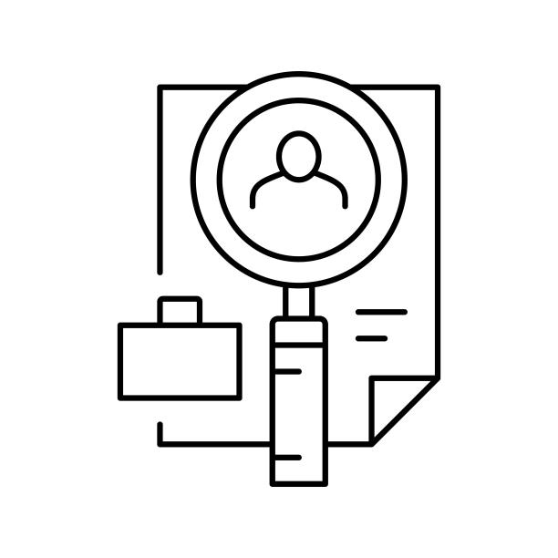 CV确认行图标矢量插图图片下载