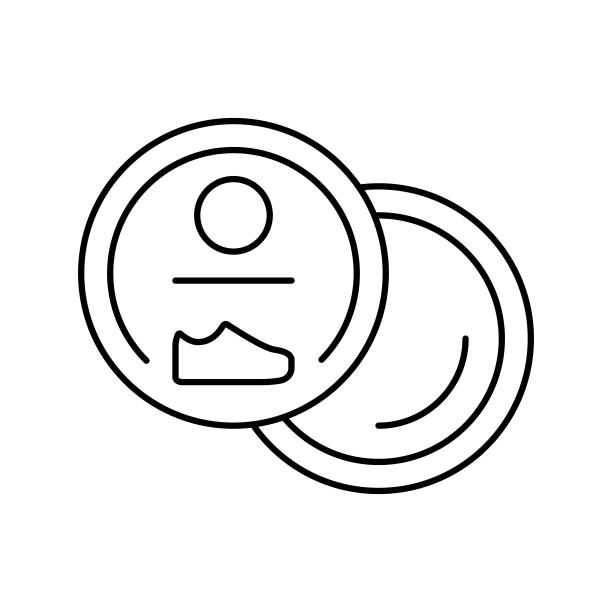 浸渍鞋护理线图标矢量插图图片下载