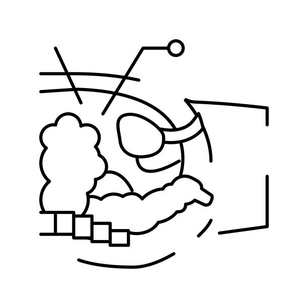 操作过程减肥线图标矢量插图图片下载