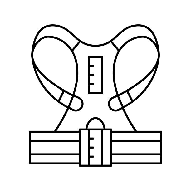 束腰工具线图标矢量插图图片下载