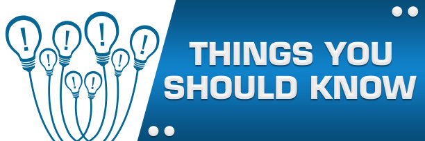 你应该知道的事情蓝线灯泡在左上方水平图片下载