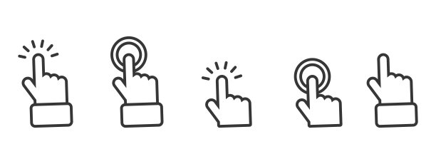 手游标图标集。矢量图图片下载