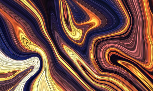 流体抽象油画为背景。图片下载