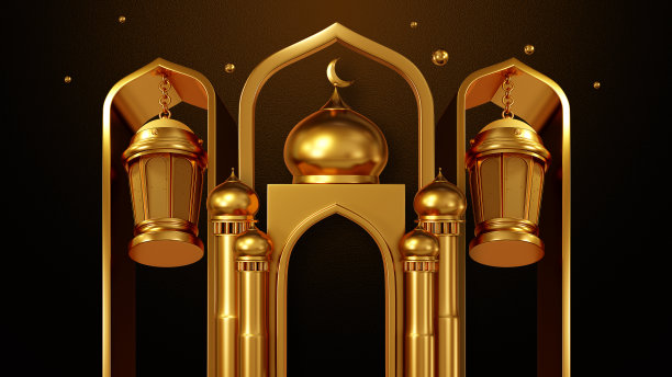 3D渲染斋月卡里姆灯笼114图片下载