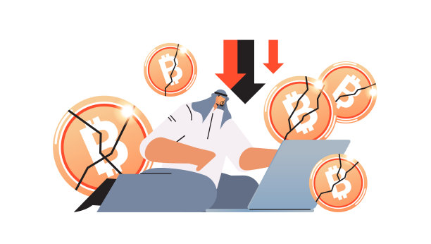 商人投资者分析笔记本电脑加密货币崩溃比特币价格崩溃加密货币损失投资风险危机图片下载