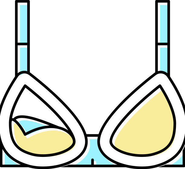 护理胸罩颜色图标图片下载