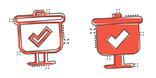 清单矢量图标在漫画风格。调查卡通矢量插图在平面设计上孤立的背景。简单飞溅效果的经营理念象形图。图片下载