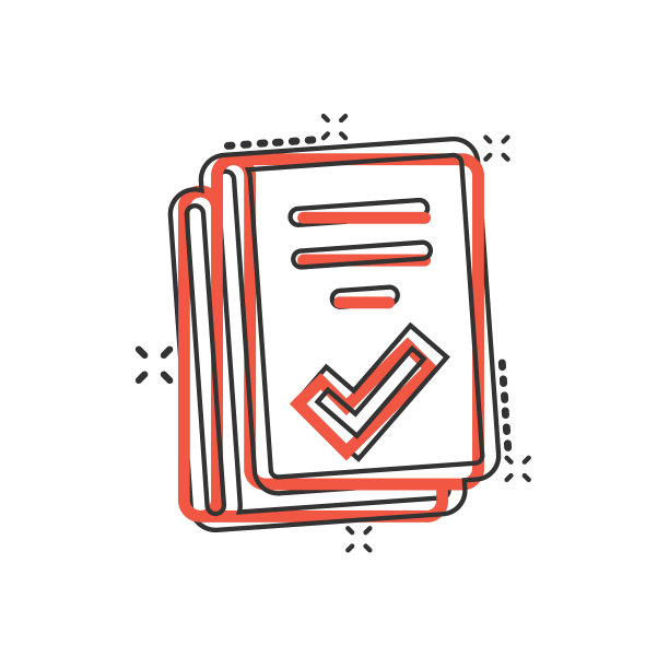 漫画风格的文件清单图标。报告在白色孤立的背景上的卡通矢量插图。纸张飞溅效应的经营理念。图片下载