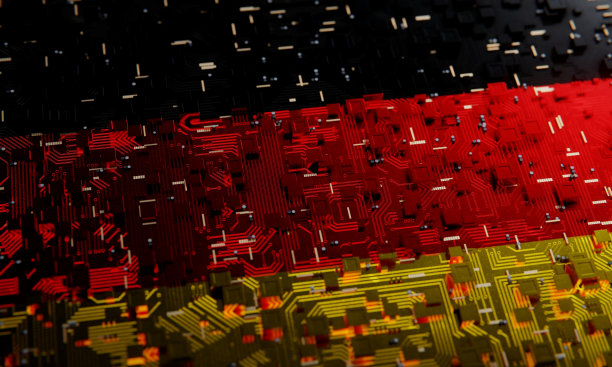 技术背景与德国国旗。三维渲染图片下载