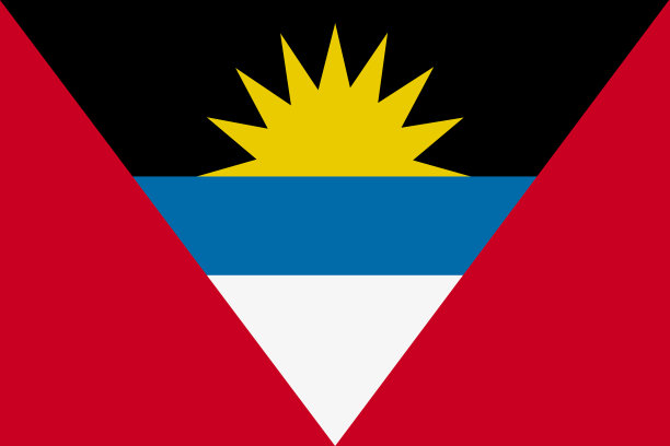 安提瓜和巴布达国旗背景插画大文件图片下载