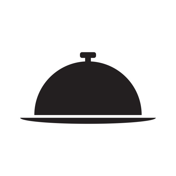 食物托盘图标矢量插图图片下载