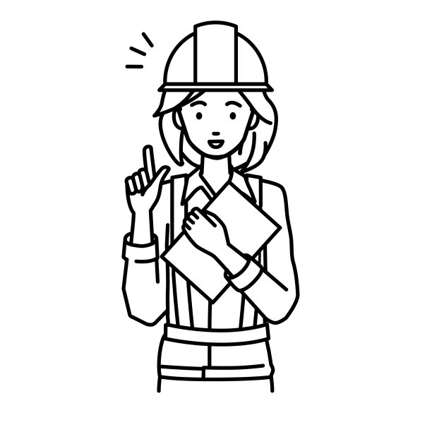 一名在建筑工地工作的妇女站在那里，用手指着文件的手势获得灵感图片下载