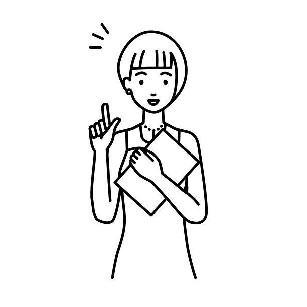 一个穿着衣服的女人站在那里，用手指着文件图片下载