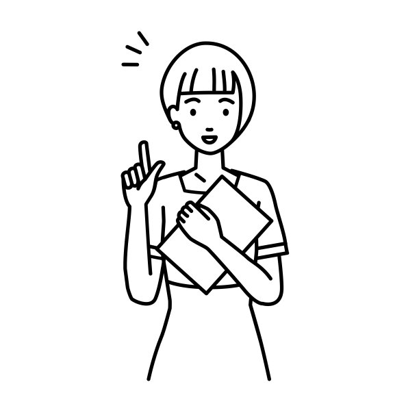 一个美学家，接待员女人站在文件指向手势的想法图片下载