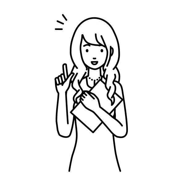 一个穿着衣服的女人站在那里，用手指着文件图片下载