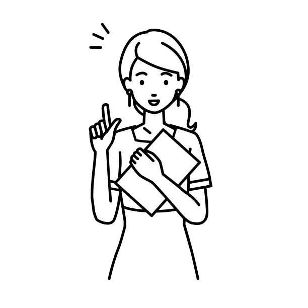 一个美学家，接待员女人站在文件指向手势的想法图片下载