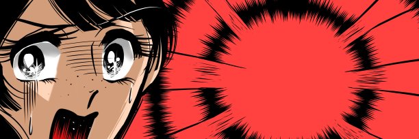 插图一个美丽的黑发和苍白的脸女孩谁觉得害怕70年代的少女漫画图片下载