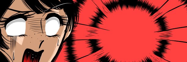 插图一个美丽的黑发和苍白的脸女孩谁觉得害怕70年代的少女漫画图片下载