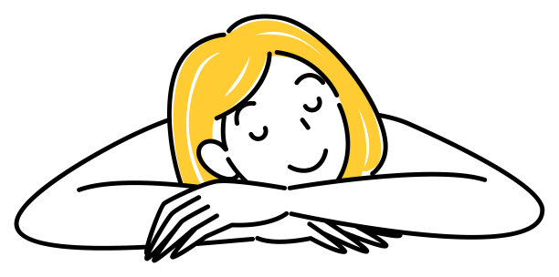 可爱的女士躺在她的腹部接受按摩。简单说明向量图片下载