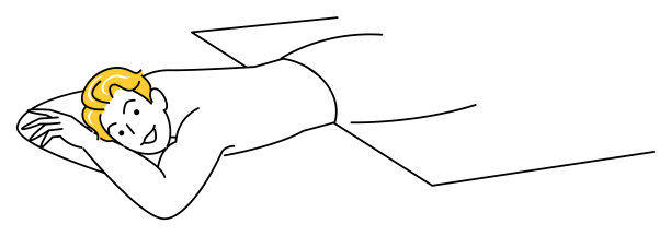 可爱的家伙趴在地上接受按摩。简单说明向量图片下载