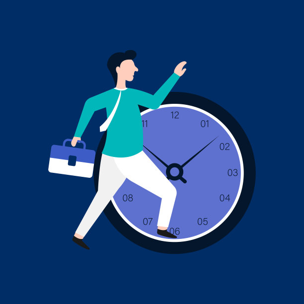 带着公文包，按时间办事的商人图片下载