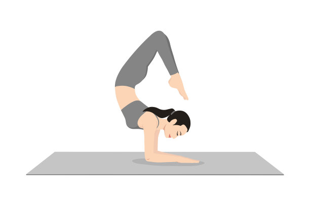 天蝎座姿势,Vrschikasana图片下载