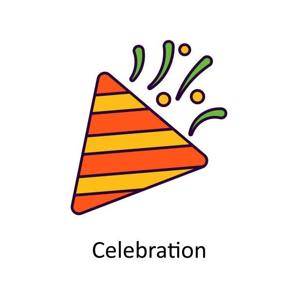 庆祝矢量填充轮廓图标设计插图。圣帕特里克节的标志在白色背景EPS 10文件图片下载