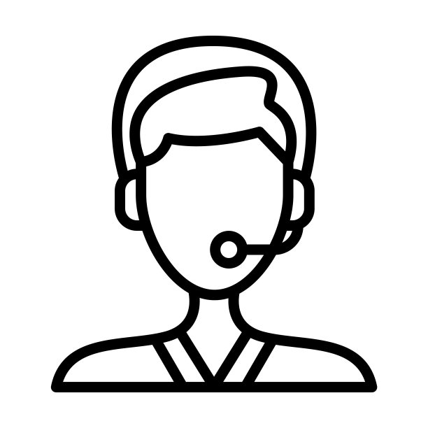 从送货和物流收集支持图标。瘦线性支持，男人，人的轮廓图标孤立在白色背景。支持线向量符号，网页符号和移动符号。图片下载