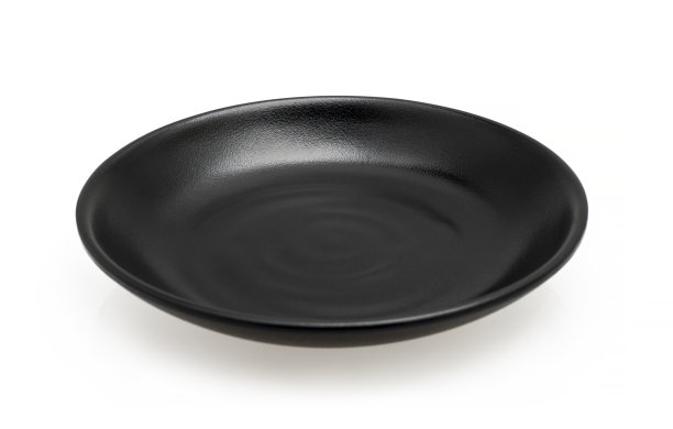 空盘子在白色的背景。图片下载